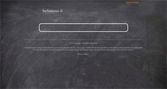 Desktop Screenshot of befamous.it